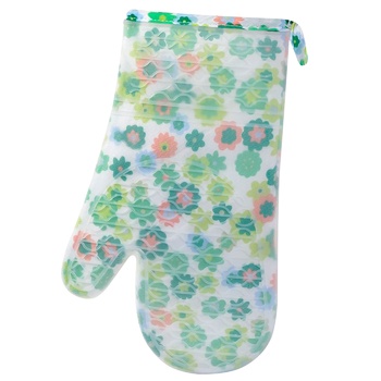 Fissman Red Flowers Oven Glove 32cm - buy, prices for Vostorg - photo 1