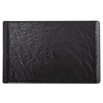 Wilmax Slatestone Black Rectangular Plate 19.5х14.5cm - buy, prices for Vostorg - photo 1