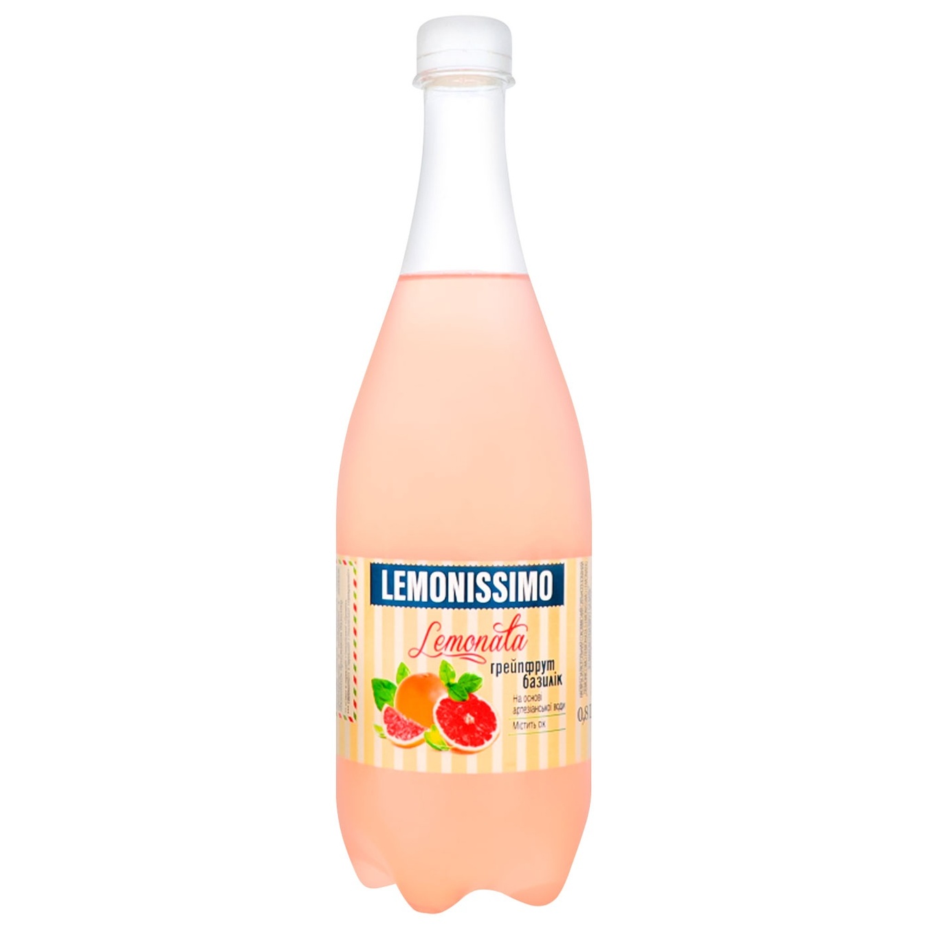 

Напиток сокосодержащий Lemonissimo Lemonata грейпфрут-базилик 0,8л
