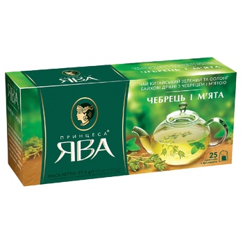 Pryncesa Java Thyme and Mint Green Tea 1.5g*25pcs - buy, prices for Ideal - photo 2