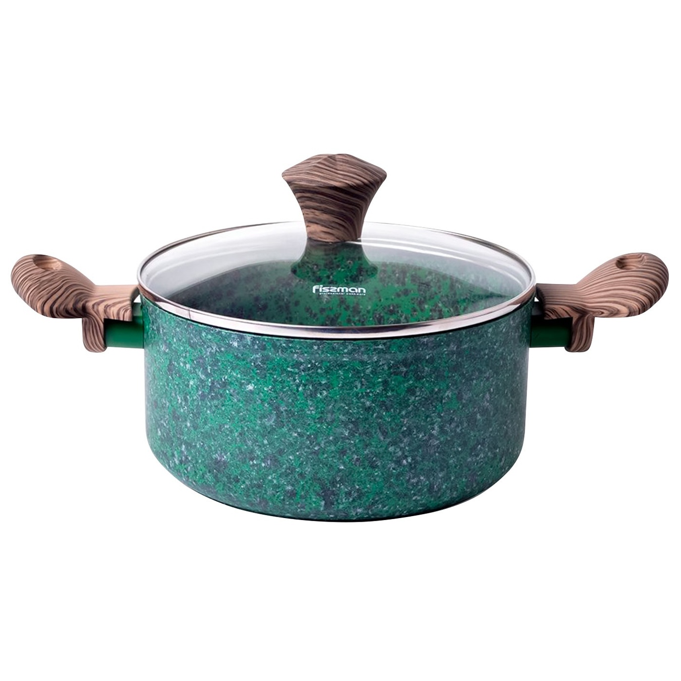 

Кастрюля Fissman Malachite с крышкой антипригарное покрытие 20х9.8см