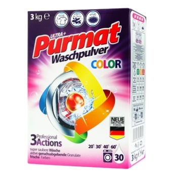 Стиральный порошок Purmat Color 3кг - купить, цены на Auchan - фото 1