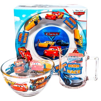 Disney Cars 3 items Set of Сhildren's Dishes - buy, prices for Vostorg - photo 1