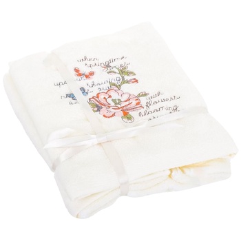 La Nuit Sping Flowers Milky Towels Set 2pcs 40x70cm