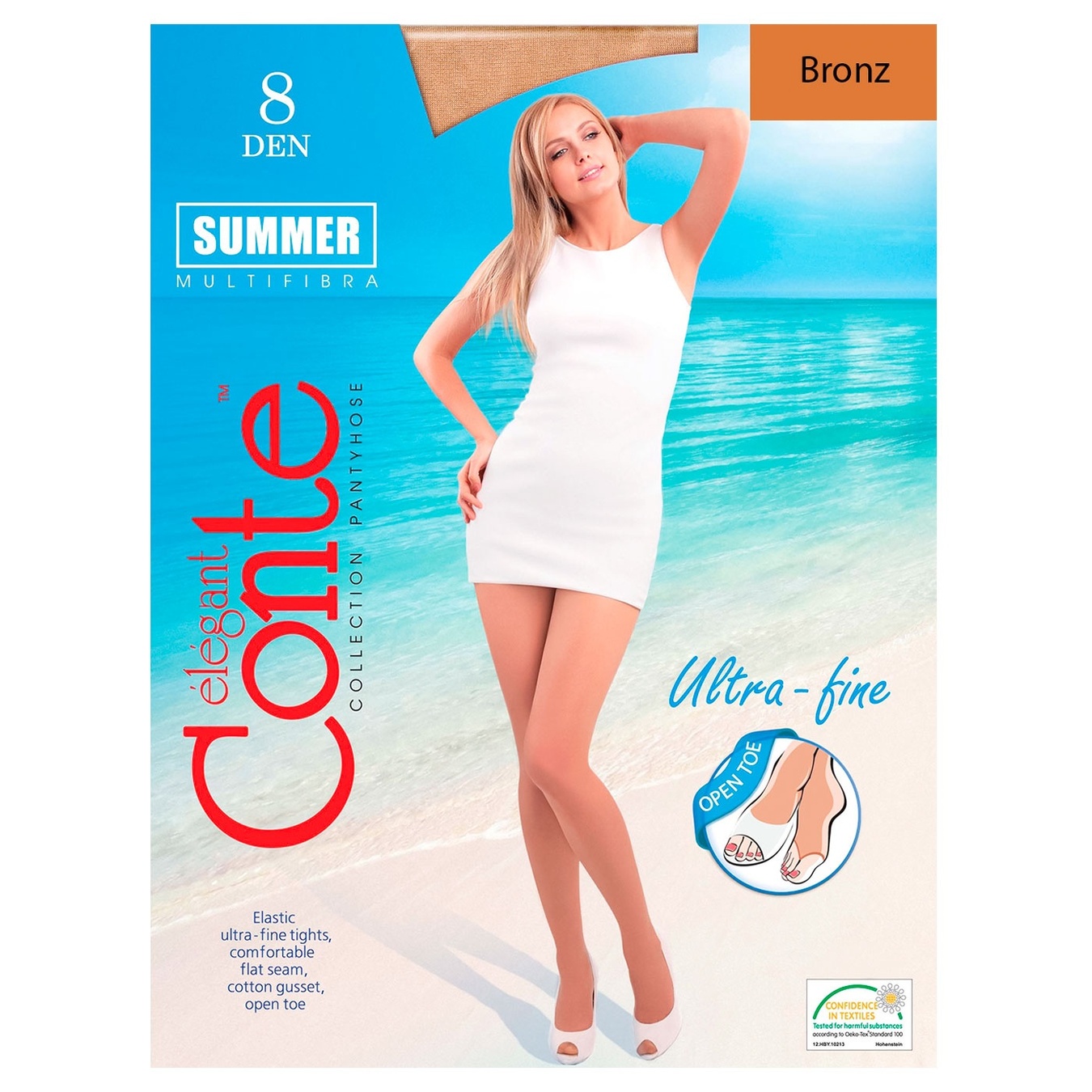 

Колготки женские Conte Elegant Summer bronze 3р 8ден