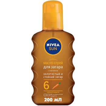 Олійка-спрей Nivea Sun для засмаги з каротином SPF 6 200мл - купити, ціни на ULTRAMARKET - фото 1