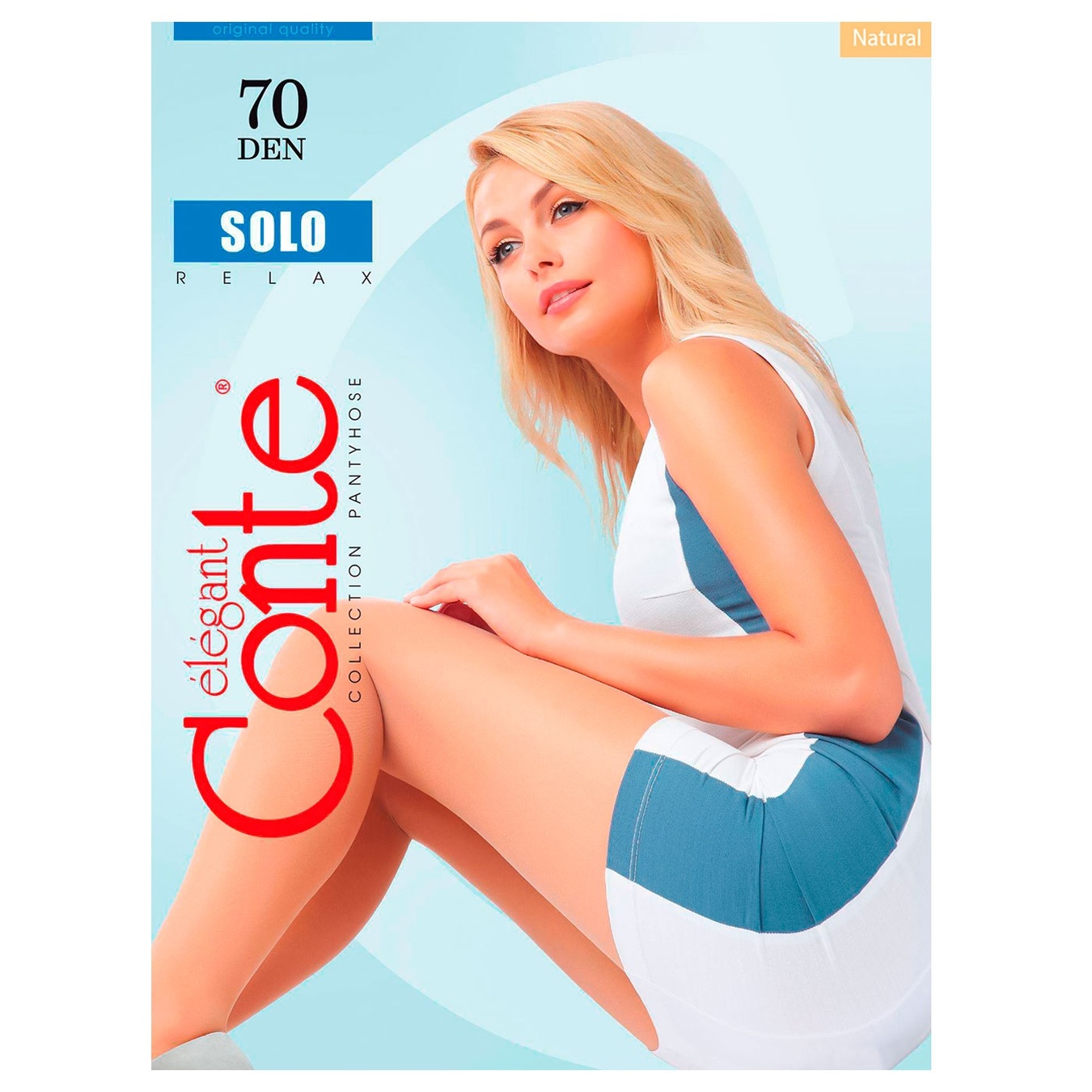 

Колготки женские Conte Elegant Solo Natural 2р 70ден
