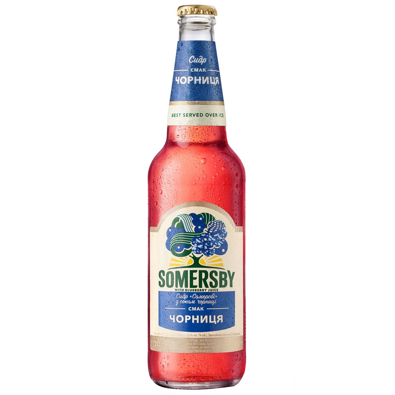 

Сидр Somersby с соком черники 4,7% 0,5л