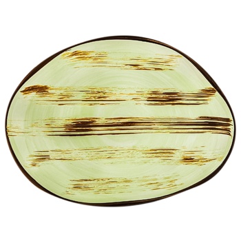 Блюдо Wilmax Scratch Pistachio камень 33х24,5см - купить, цены на - фото 1