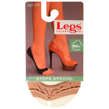 Legs Peep Toe Cotton Natural Women's Socks 40-41s - buy, prices for Supermarket "Kharkiv" - photo 1