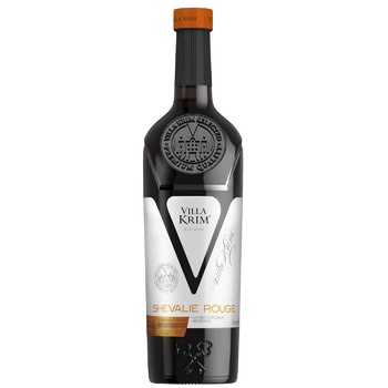 Вино Villa Krim Chevalier Rouge красное полусладкое 13% 0,75л ...