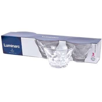 Luminarc Iced Diamant Bowl Set 3pcs 0.3l - buy, prices for - photo 1