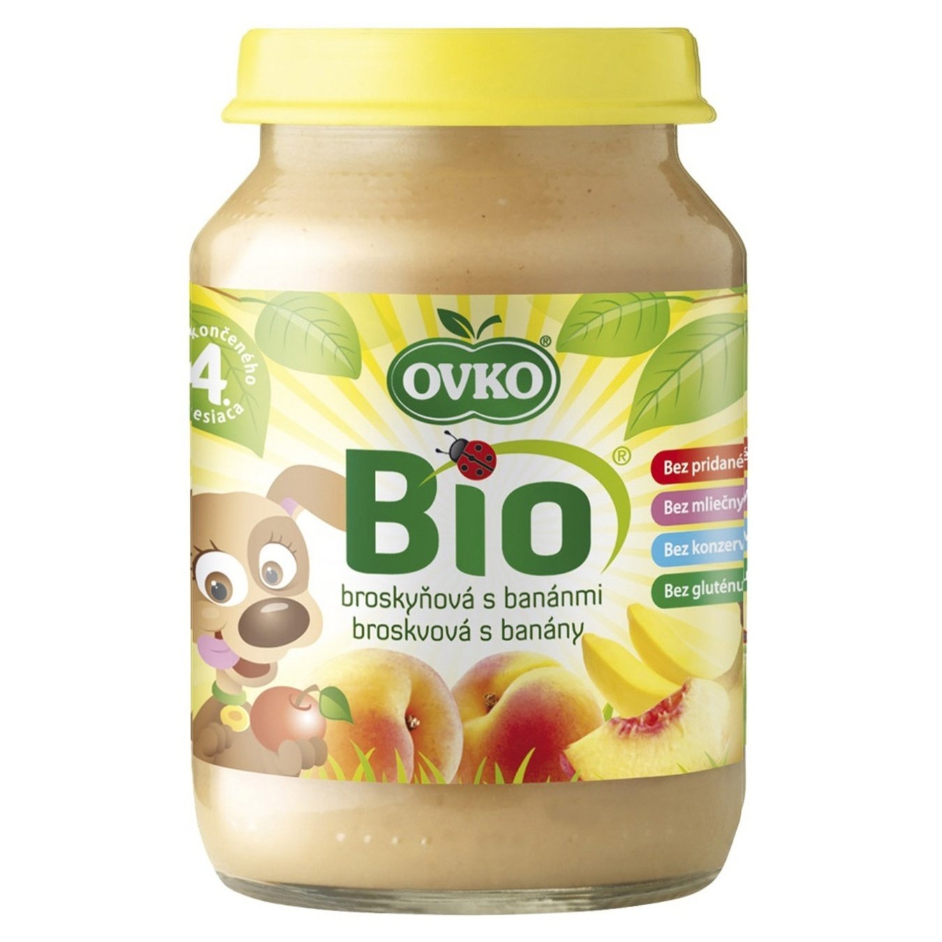 

Пюре Ovko Bio персик и банан 190г