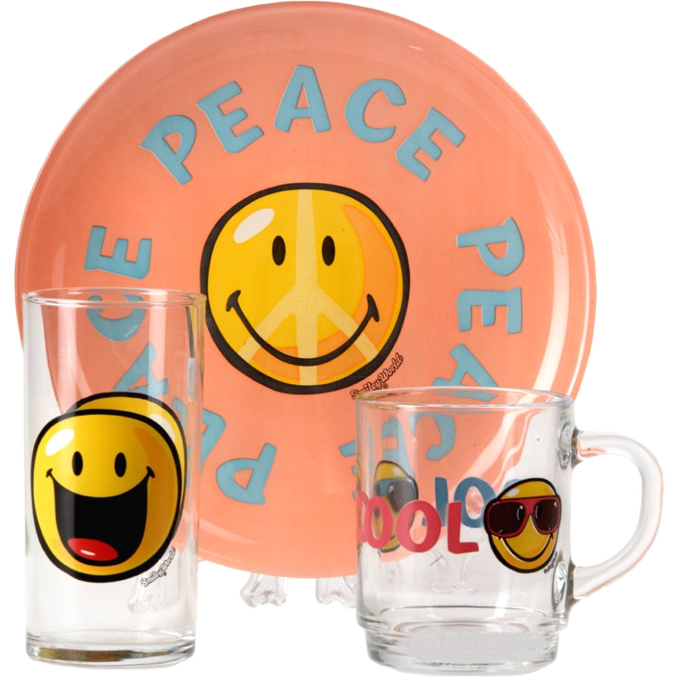

Набор детский Luminarc Smiley World First 3 предмета