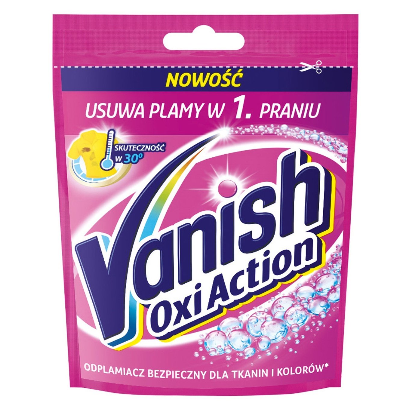 

Пятновыводитель Vanish Gold Oxi Action порошкообразный для тканей 30г