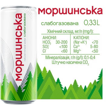 Вода мінеральна Моршинська слабогазована 0,33л - купити, ціни на METRO - фото 4