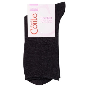 Conte Elegant Comfort Graphite Women's Socks 23s - buy, prices for COSMOS - photo 1