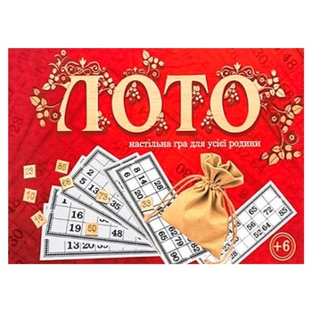 Strateg Lotto Board Game with Wooden Chips - buy, prices for - photo 1