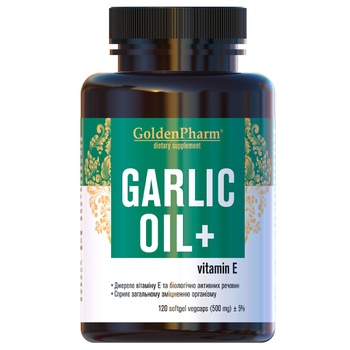 Golden Pharm Garlic Oil 500mg 120pcs - buy, prices for Auchan - photo 1