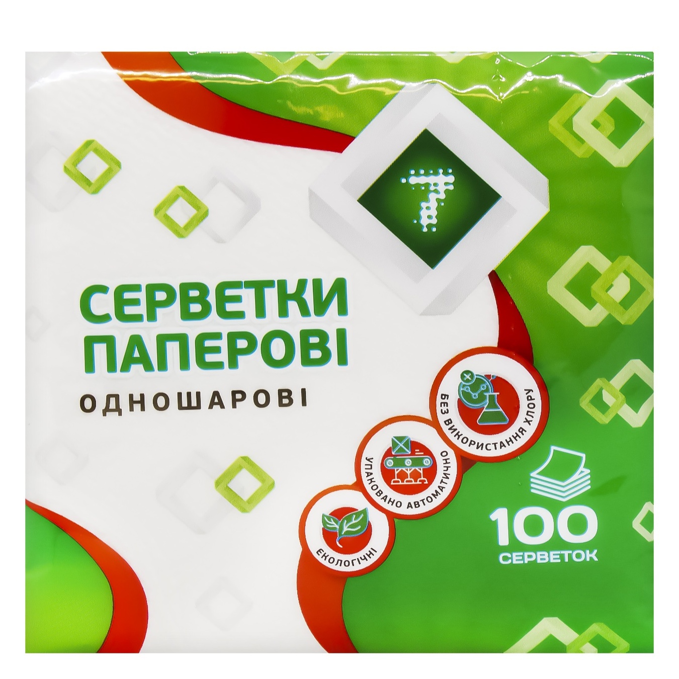 

Салфетки белые Семерка 100шт