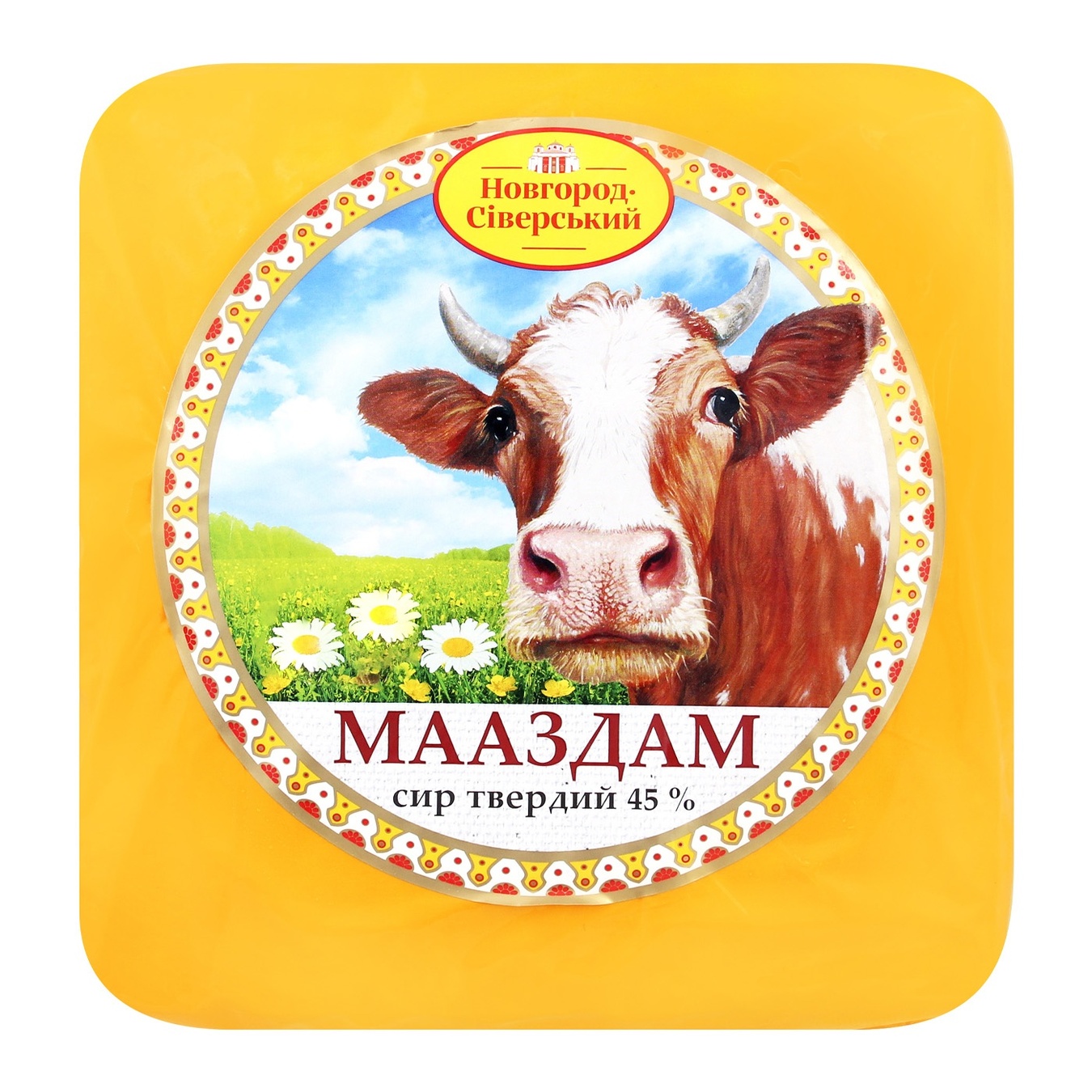 

Сыр Новгород-Северский Мааздам твердый 45%