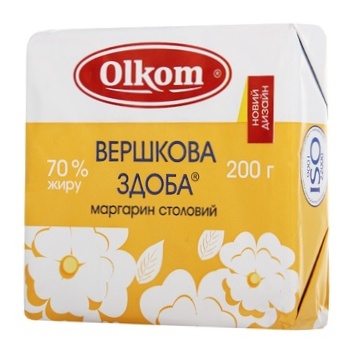 Маргарин Olkom Вершкова здоба 70% 200г