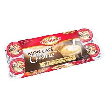 President Sterilized Cream for Coffee 10% 10pcs 10g - buy, prices for Auchan - photo 3