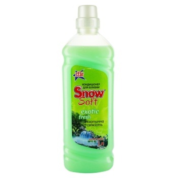 Кондиционер Snow для белья экзотическая свежесть 1л - купить, цены на Auchan - фото 1