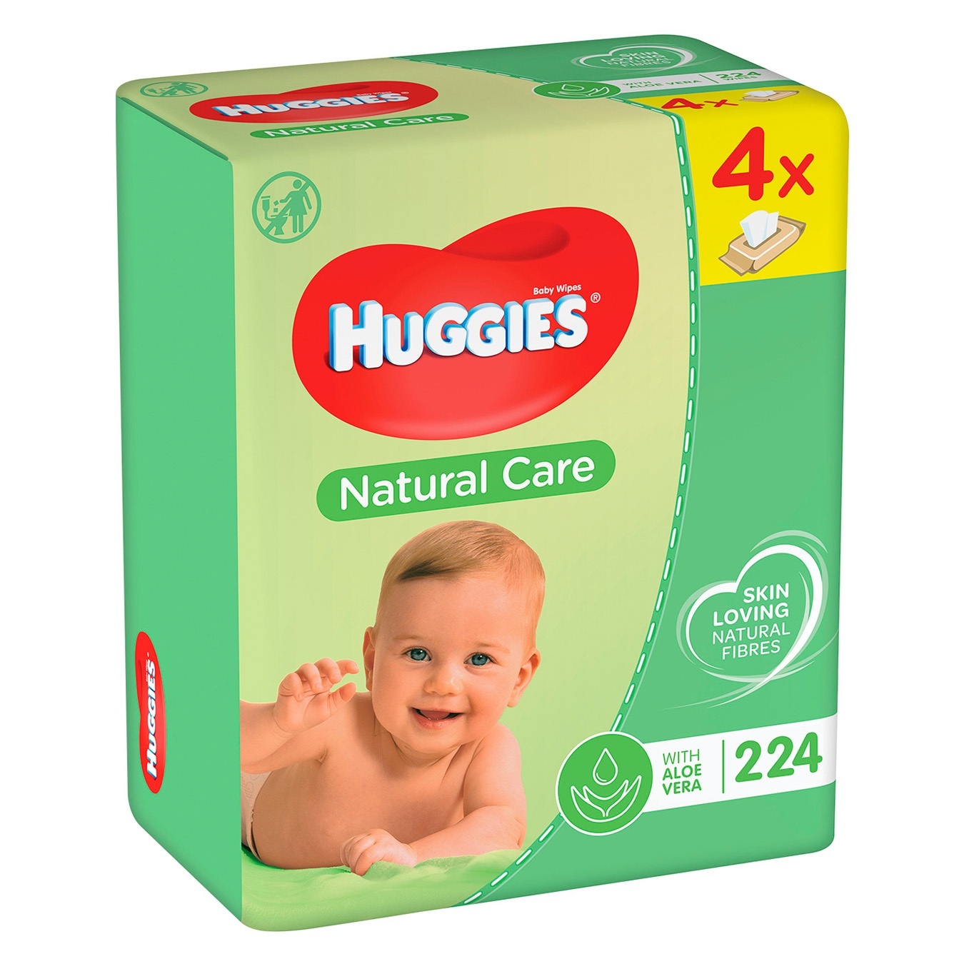 

Салфетки влажные Huggies Natural Care 56шт
