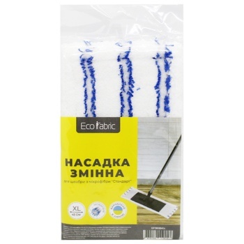 Насадка для швабри Eco Fabric Стандарт змінна з мікрофібри 42см - купити, ціни на NOVUS - фото 1