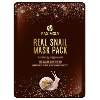 Pax Moly Real Snail Fabric Face Mask with Snail Mucin Extract 25ml - buy, prices for Auchan - photo 1