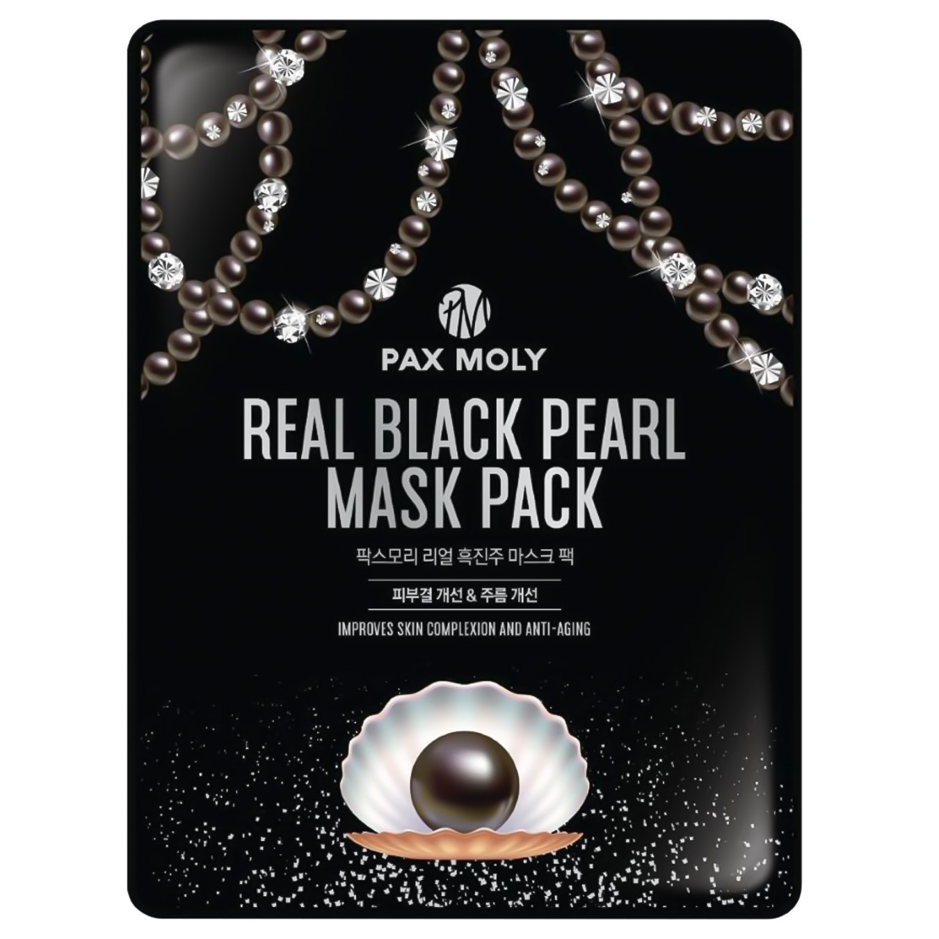 

Маска для лица Pax Moly Real Black Pearl тканевая с экстрактом черной жемчужины 25мл