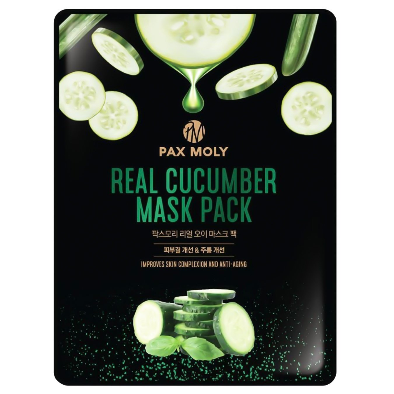 

Маска для лица Pax Moly Real Cucumber тканевая с экстрактом огурца 25мл