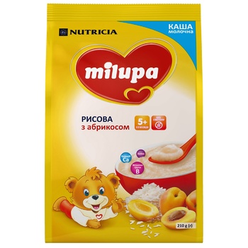 Milupa Apricot Rice Porridge 210g - buy, prices for NOVUS - photo 2