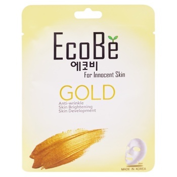 Eco Be Gold Fabric Face Mask 25ml - buy, prices for Auchan - photo 1