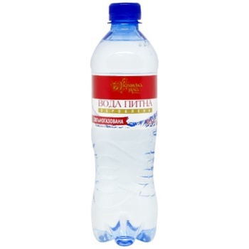 Вода минеральная Українська Зірка газированная 0.5л - купить, цены на - фото 1