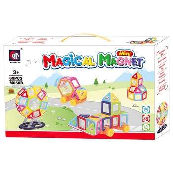 Конструктор магнитный Magical Magnet M058B 68 деталей - купить, цены на - фото 1