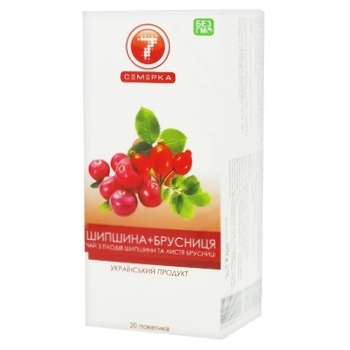 Semerka Dogrose Lingonberry Tea 20pcs*2g - buy, prices for COSMOS - photo 1