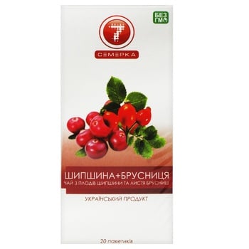 Semerka Dogrose Lingonberry Tea 20pcs*2g - buy, prices for COSMOS - photo 2