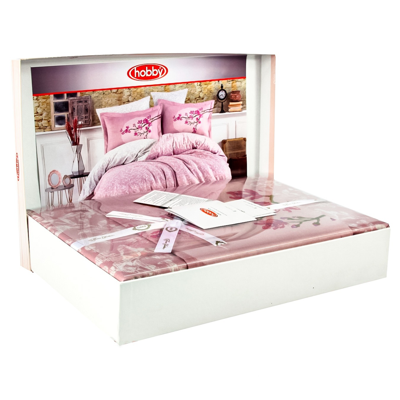 

Комплект постельного белья Hobby Exclusive Sateen Lucia фуксия 200х220 4х50х70см