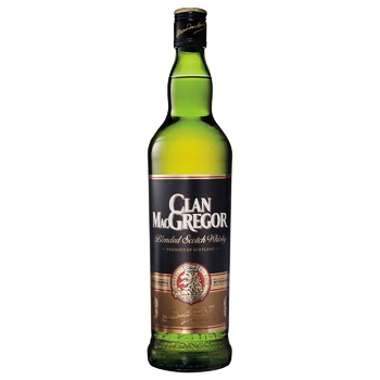 Виски Clan MacGregor 3 года 40% 0,5л - купить, цены на МегаМаркет - фото 1