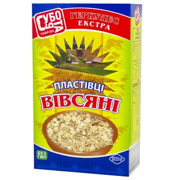 Пластівці вівсяні Субота 700г - купити, ціни на КОСМОС - фото 1