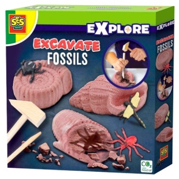 Ses Creative Excavations Fossilized Insects Creativity Set