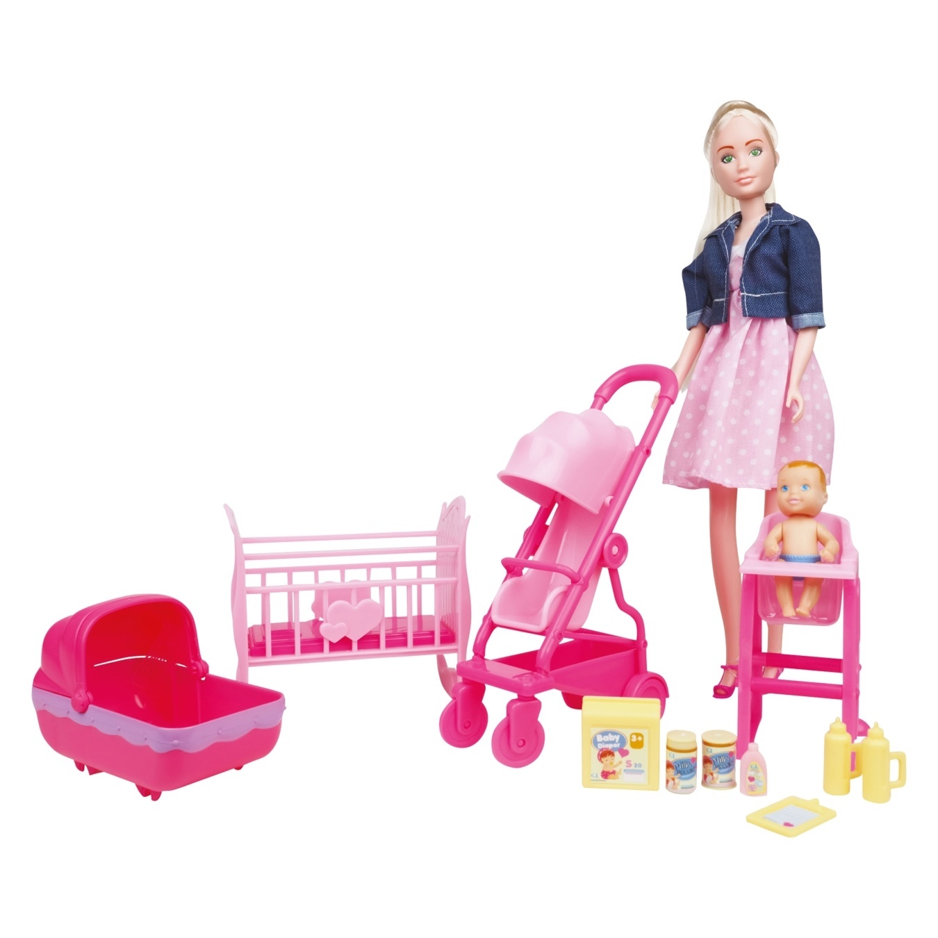 

Кукла One two fun Модная мама с аксессуарами 29см