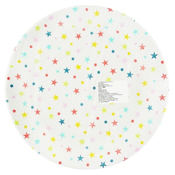 Actuel Stars Set of Disposable Plates 23cm 10pcs