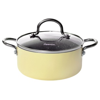 Каструля Fissman Mini Cheff зі скляною кришкою 1,3л 16х7см - купити, ціни на - фото 1