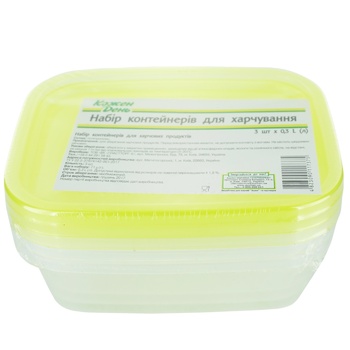 Kozhen Den Containers Set 3pcs - buy, prices for Auchan - photo 3