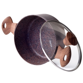 Fissman Magic Brown Non-Stick Coating Pan with Lid 24х10.9cm - buy, prices for - photo 2