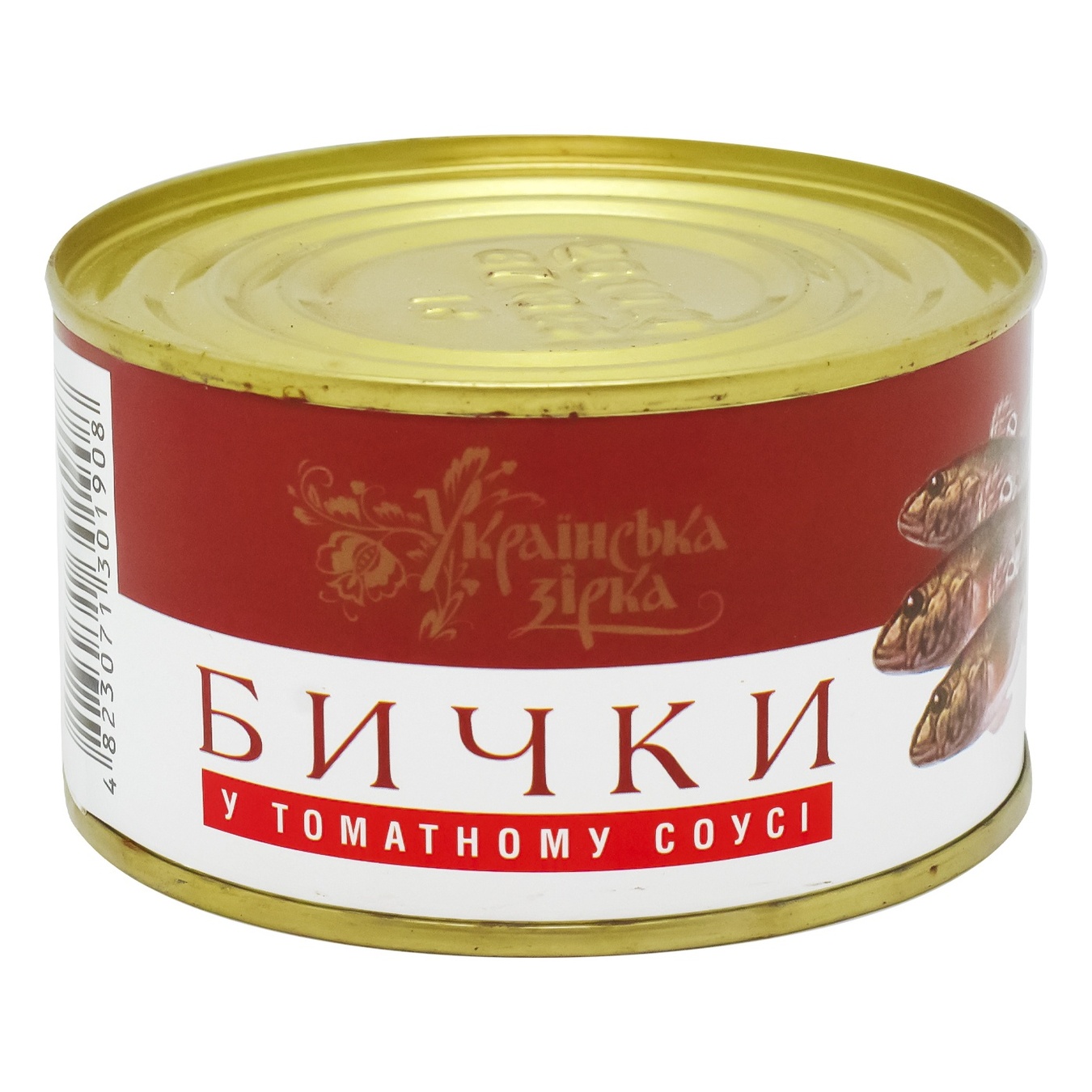 

Бычки Українська Зірка обжаренные в томатном соусе 240г