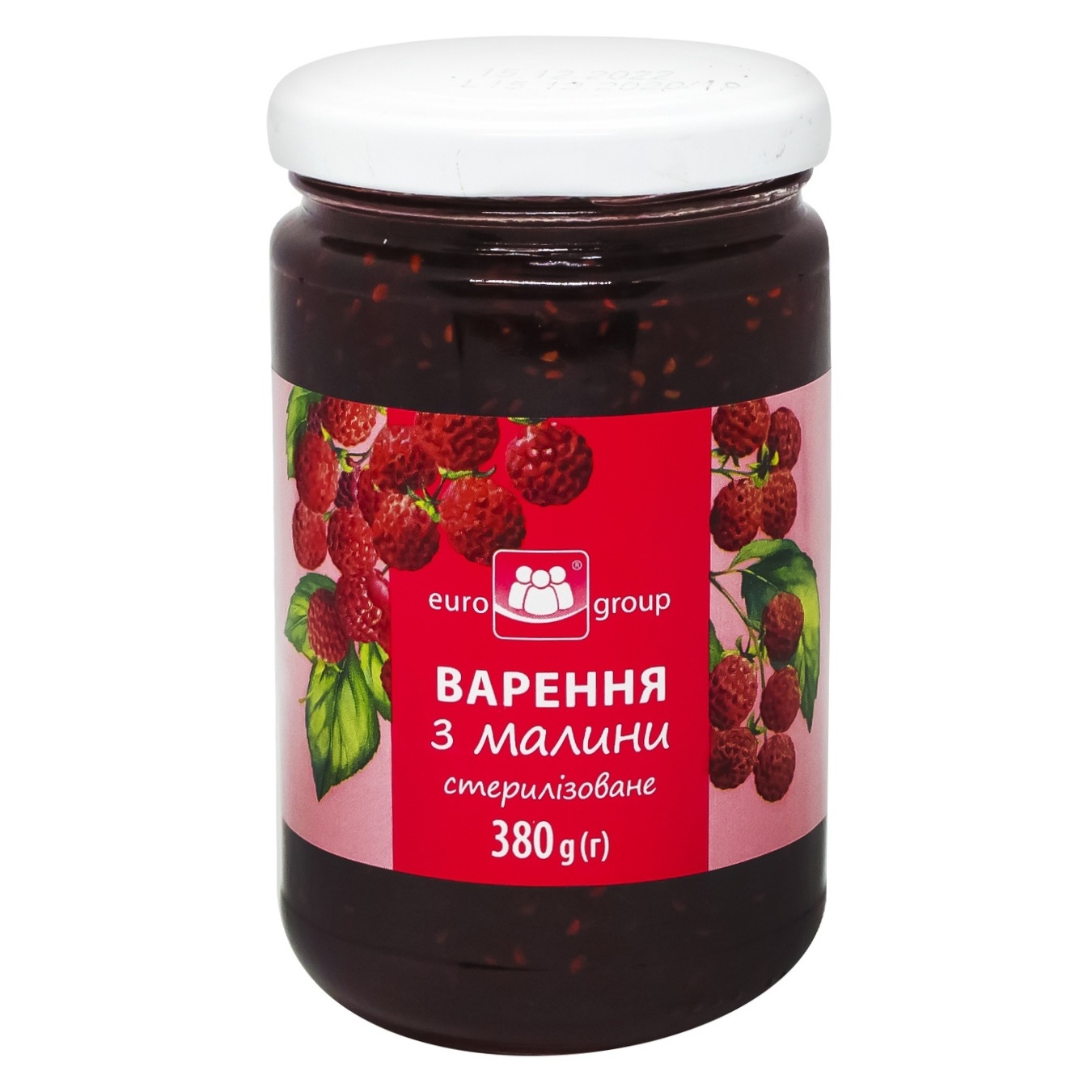 

Варенье Eurogroup малиновое 380г